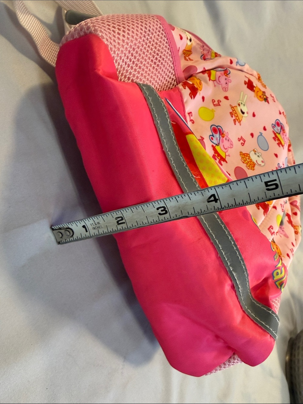 Peppa Pig Pink Multicolor Kids Backpack - Picture 6 of 6